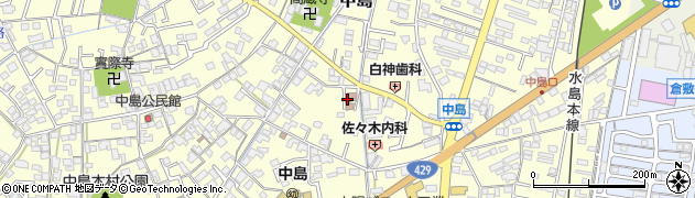 倉敷市　中島憩の家周辺の地図