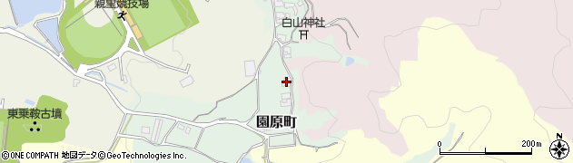 奈良県天理市園原町168周辺の地図