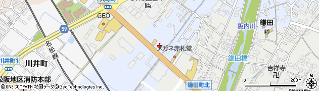 ホワイト急便松阪工場前店周辺の地図