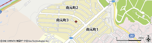 奈良県北葛城郡王寺町南元町周辺の地図
