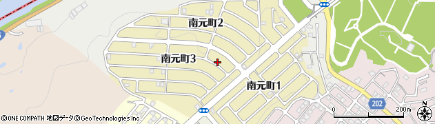 奈良県王寺町（北葛城郡）南元町周辺の地図