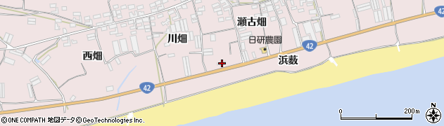 愛知県田原市堀切町瀬古畑123周辺の地図