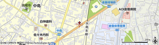 水島信用金庫中島支店周辺の地図