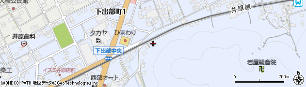 岡山県井原市下出部町614周辺の地図