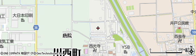 奈良県川西町（磯城郡）梅戸周辺の地図