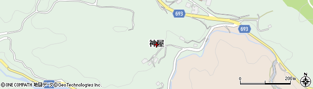 三重県名張市神屋周辺の地図