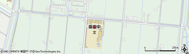 岡山市立藤田中学校周辺の地図