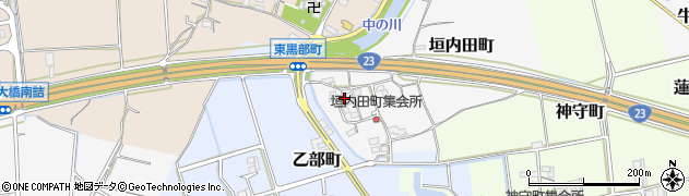 三重県松阪市垣内田町周辺の地図