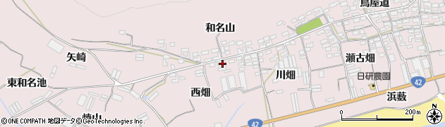 愛知県田原市堀切町西畑周辺の地図