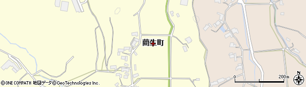 奈良県奈良市藺生町周辺の地図