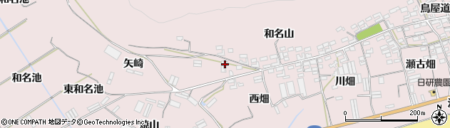 愛知県田原市堀切町矢崎周辺の地図