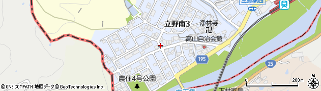 奈良県生駒郡三郷町立野南3丁目周辺の地図