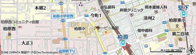 柏原黒田神社周辺の地図