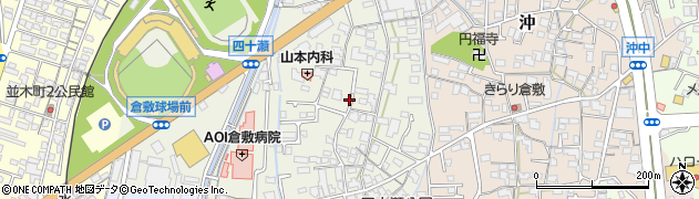 岡山県倉敷市四十瀬周辺の地図