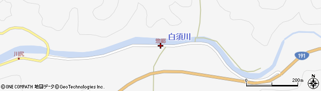 惣郷周辺の地図