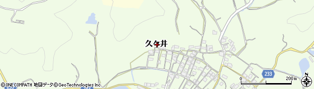 岡山県岡山市東区久々井周辺の地図