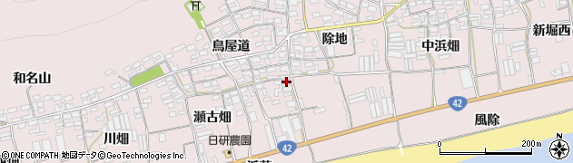 愛知県田原市堀切町瀬古畑6周辺の地図
