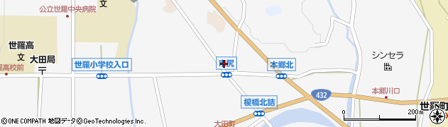 中元美容院周辺の地図