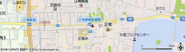 ＪＡ大阪中河内三宅周辺の地図