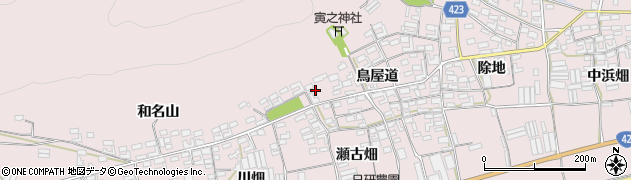 愛知県田原市堀切町鳥屋道42周辺の地図