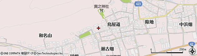 愛知県田原市堀切町鳥屋道46周辺の地図