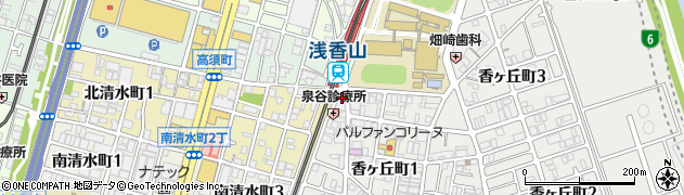 浅香山カメラ周辺の地図