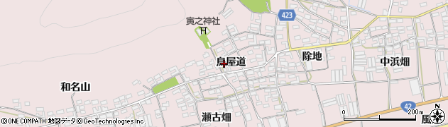 愛知県田原市堀切町鳥屋道51周辺の地図