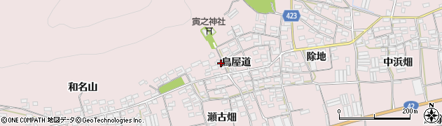 愛知県田原市堀切町鳥屋道50周辺の地図