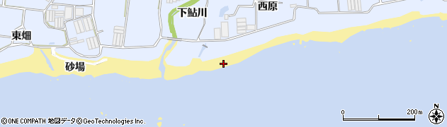 愛知県田原市和地町（砂場）周辺の地図