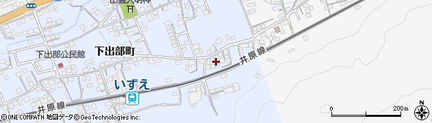 岡山県井原市下出部町117周辺の地図
