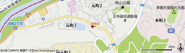 大田口公民館周辺の地図