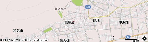 愛知県田原市堀切町鳥屋道58周辺の地図