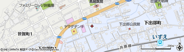 岡山県井原市下出部町525周辺の地図