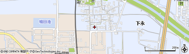 奈良県磯城郡川西町下永250周辺の地図