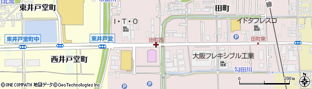 田町西周辺の地図