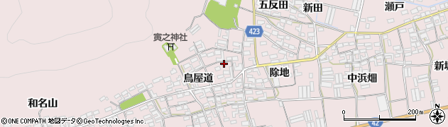 愛知県田原市堀切町鳥屋道25周辺の地図