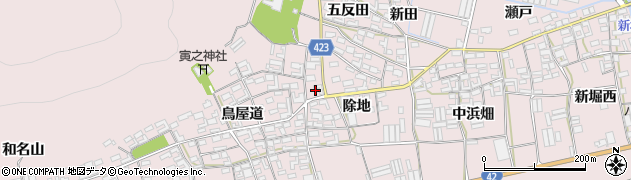 愛知県田原市堀切町鳥屋道6周辺の地図