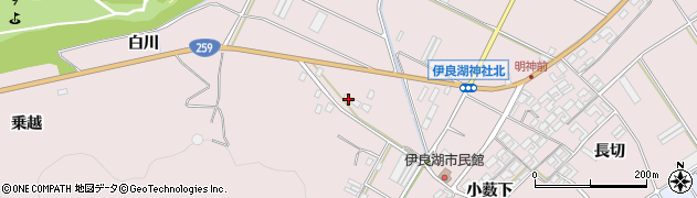 愛知県田原市伊良湖町新田周辺の地図