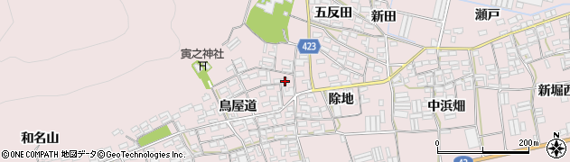 愛知県田原市堀切町鳥屋道8周辺の地図
