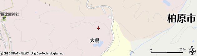 大阪府柏原市大県周辺の地図