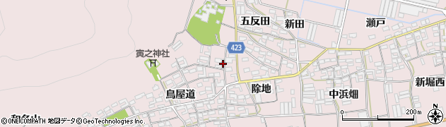 愛知県田原市堀切町鳥屋道10周辺の地図
