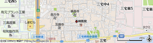 大阪府松原市三宅中周辺の地図