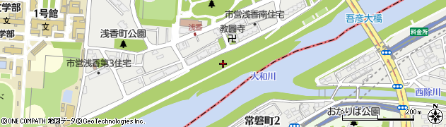 大和川西公園周辺の地図