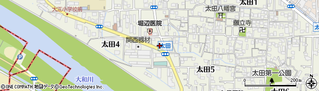 ＪＡ大阪中河内大正周辺の地図