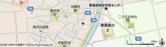 松阪警察署　東黒部警察官駐在所周辺の地図