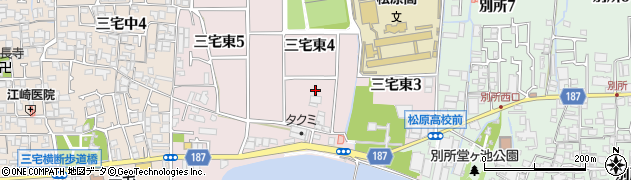 大阪府松原市三宅東周辺の地図