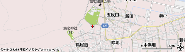 愛知県田原市堀切町鳥屋道22周辺の地図