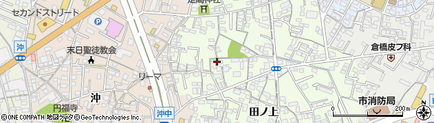 岡山県倉敷市田ノ上周辺の地図