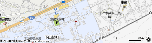 岡山県井原市下出部町47周辺の地図