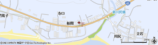 愛知県田原市和地町（船間）周辺の地図